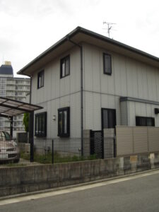外壁側面施工前